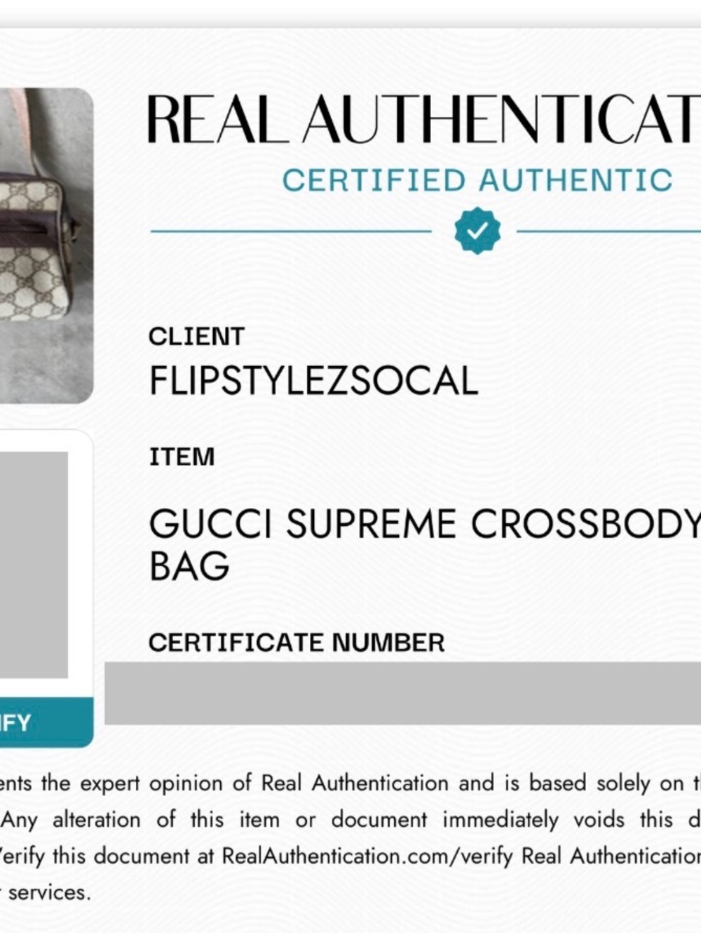 Gucci Ophidia GG Supreme Sherry Line Crossbody/Shoulder Bag with COA - Picture 17 of 17